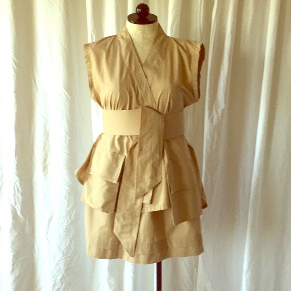 Handmade Designer . Safari wrap top/skirt Set - Picture 2 of 8